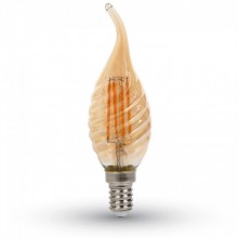 Vintage LED-Lampe Filament Flamme E14 4W Twist